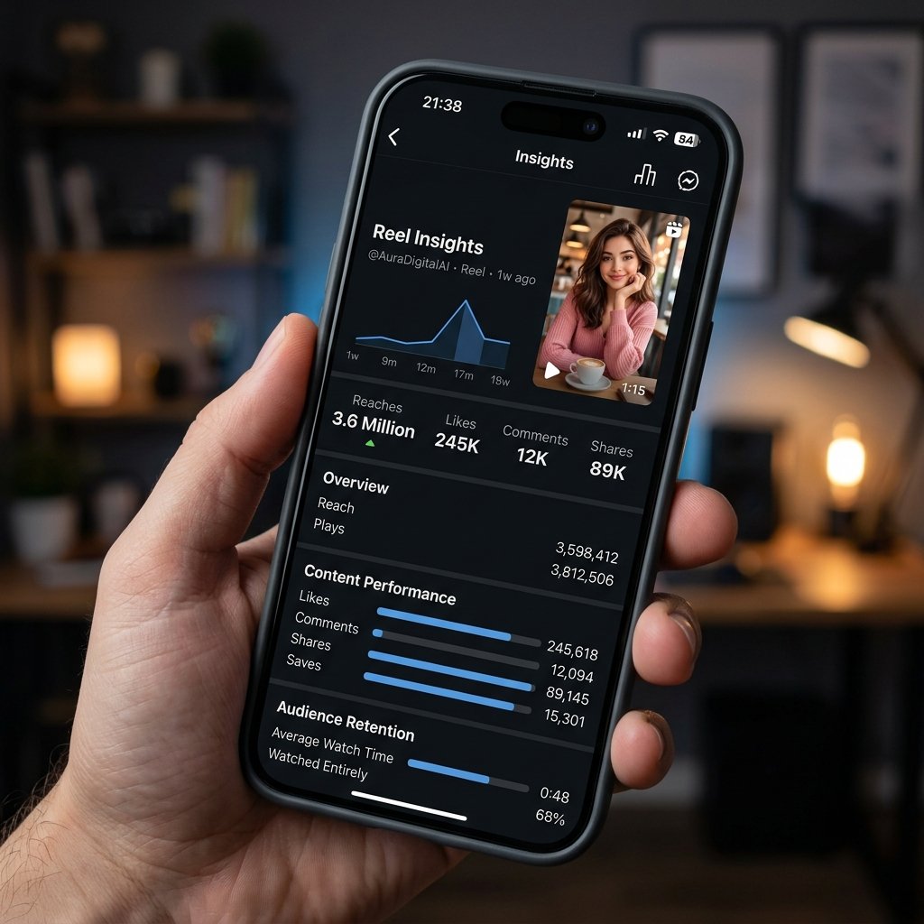 Viral Reel – 3.6M Views Analytics